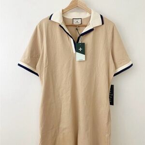 NWT Tuckernuck Hutton Polo Dress Biege